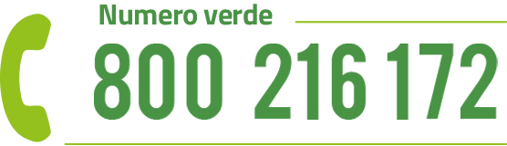 Supporto amministrativo da rete fissa: 800 216 172